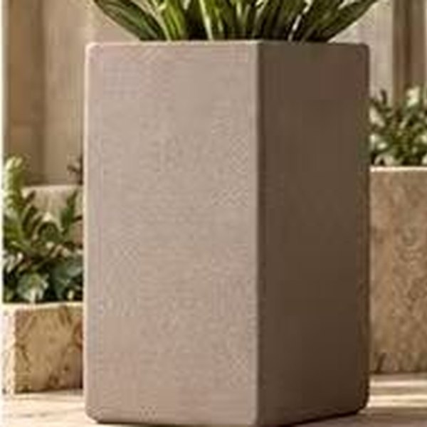 Tall Rectangle magnesium oxide planter