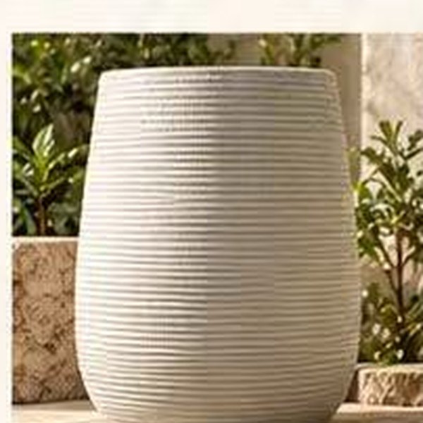 Tall Textured magnesium oxide planter