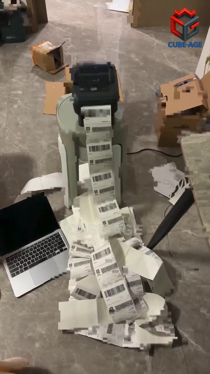 Thumbnail: thermal printers running Bright Labels 4x6 fanfold shipping labels